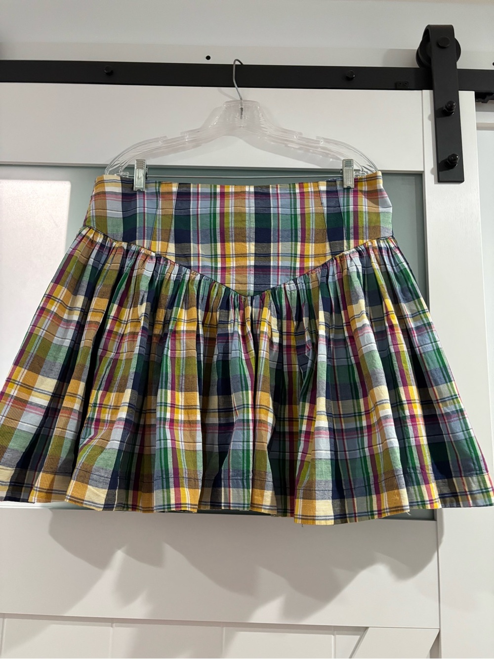Maeve basque waist plaid skort. - Picture 6 of 11
